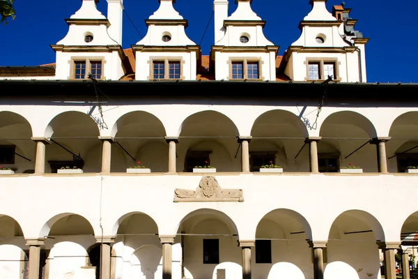 Бывшая ратуша, площадь Мастера Павла, Левока, Словакия — стоковое фото