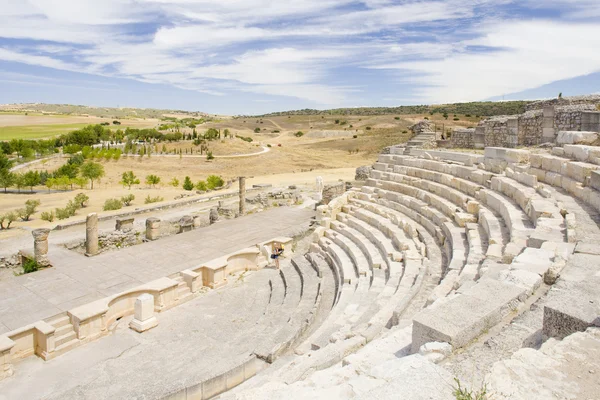 Römisches Theater von Segobriga, Saelices, Kastilien-La Mancha, Spanien — Stockfoto