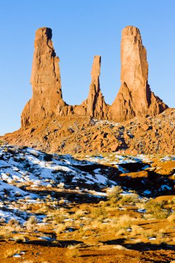 Üç kız kardeş, anıt Vadisi Milli Parkı, utah-arizona,