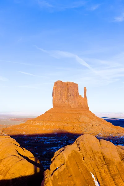 Rękawica, park narodowy doliny pomnik, utah, arizona, Stany Zjednoczone Ameryki — Zdjęcie stockowe