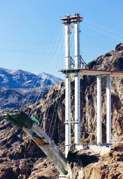 フーバー ・ ダム、アリゾナ州-ネバダ州、アメリカ合衆国橋します。 — ストック写真