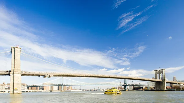Brooklyn Bridge, Manhattan, Nueva York, EE.UU. — Foto de Stock
