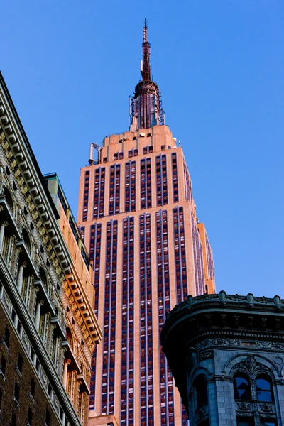 Empire state building, manhattan, new york city, ABD — Stok fotoğraf