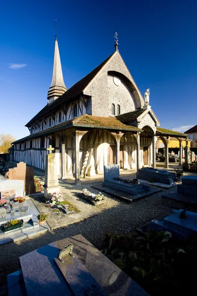 Kerk in lentilles, champagne, Frankrijk — Stockfoto