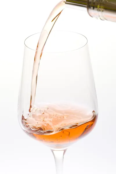 Copa de vino con ros — Foto de Stock