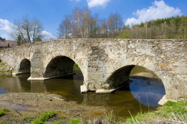 Bridge near Ronov nad Sazavou, Czech Republic clipart