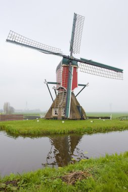 Windmill near Hazerswoude-Rijndijk, Netherlands clipart