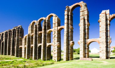 Aqueduct of Los Milagros, Merida, Badajoz Province, Extremadura, clipart