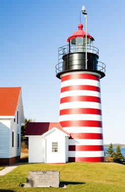 West Quoddy Head Lighthouse, Maine, USA clipart