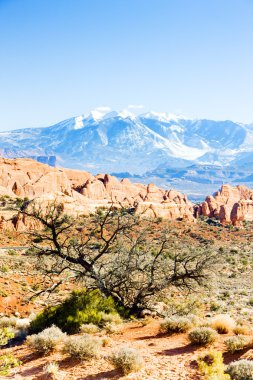 Arches Ulusal Parkı la sal dağlar, utah, Amerika Devletleri