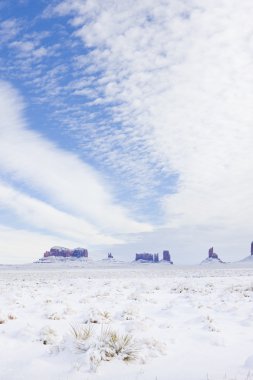 kış, utah-arizona, ABD anıt Vadisi Milli Parkı