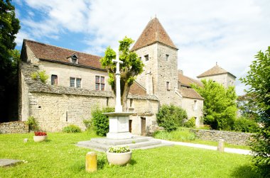 Gevrey-Chambertin Castle, Cote de Nuits, Burgundy, France clipart