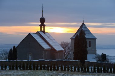 Church in Vaclavice, Czech Republic clipart