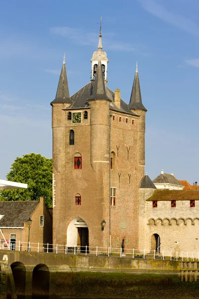Medieval gate, Zierikzee, Zeeland, Holanda — Fotografia de Stock