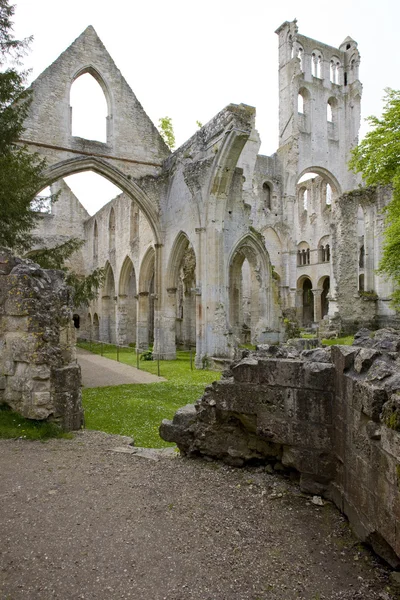 修道院的法国诺曼底，jumieges — 图库照片