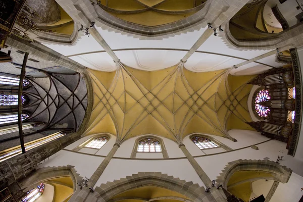 Interior of church of St. Egidius, Bardejov, Slovakia — Stock Photo, Image