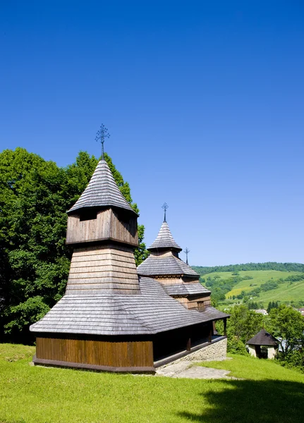 木造教会、lukov、スロバキア — ストック写真