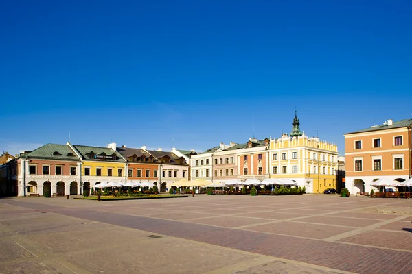 Головна площа (площі Ринек місті), м. Замосч, Польща — стокове фото
