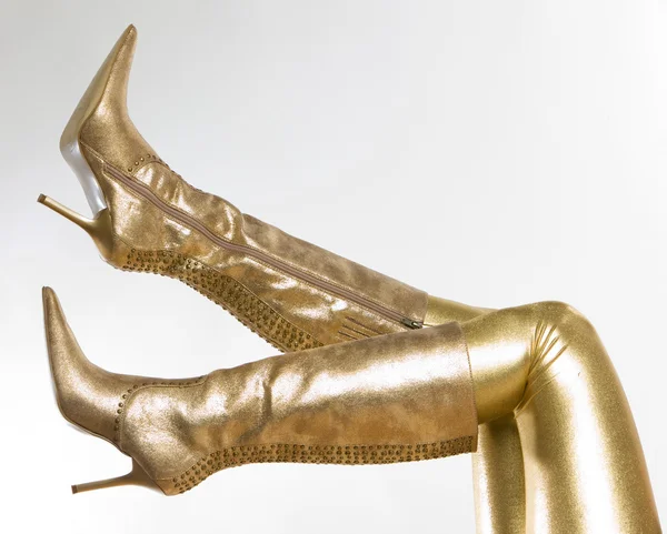 Altın çizme — Stok fotoğraf