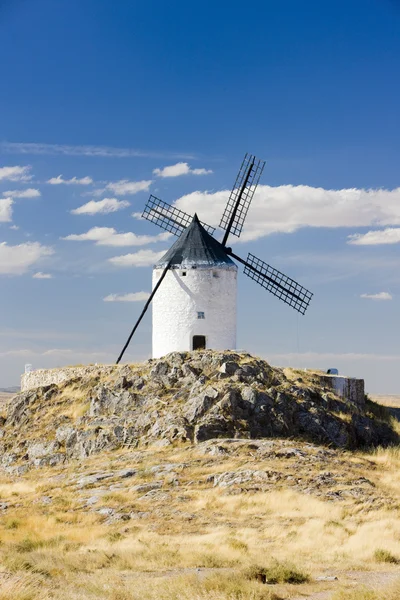Moinho, Consuegra, Castela-La Mancha, Espanha — Fotografia de Stock
