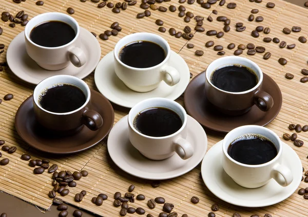 Koffie cups stilleven — Stockfoto