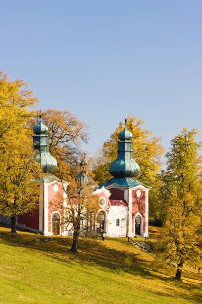 Hac kilisede calvary, banska stiavnica, Slovakya — Stok fotoğraf