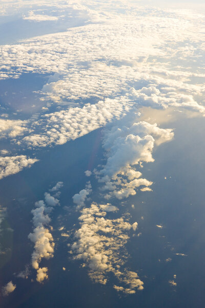 Облака - вид с самолета
