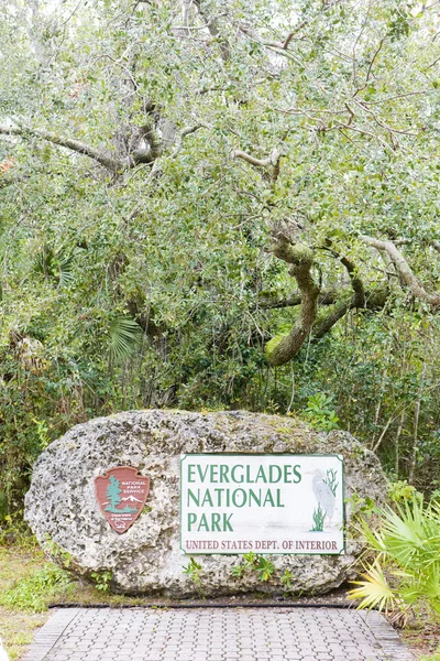 Entrada, Parque Nacional Everglades, Florida, EE.UU. — Foto de Stock