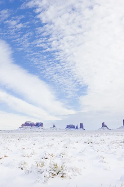 Monument Valley National Park no inverno, Utah-Arizona, EUA — Fotografia de Stock