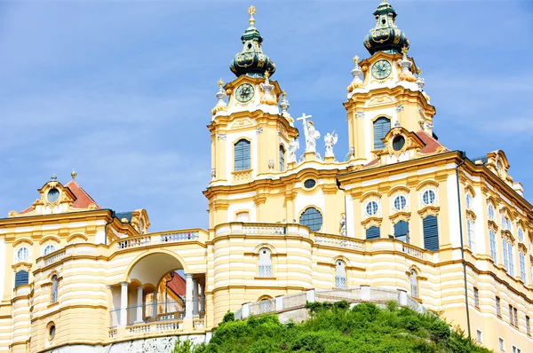 Klooster melk, Neder-Oostenrijk, Oostenrijk — Stockfoto