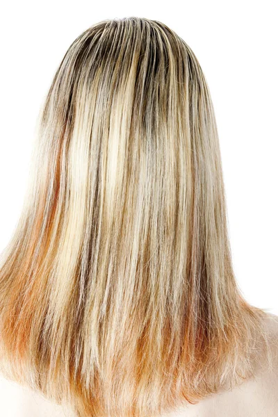 Detalhe mulher com cabelo comprido — Fotografia de Stock