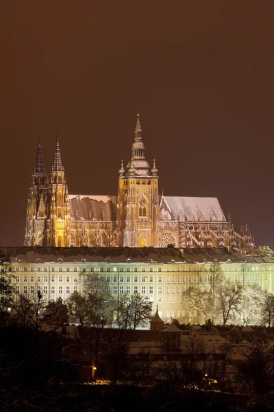 Castello di Praga di notte, Repubblica Ceca — Foto Stock
