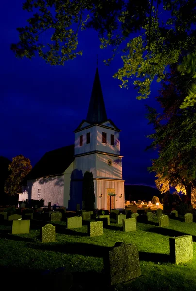 Kilise, nes, Norveç — Stok fotoğraf