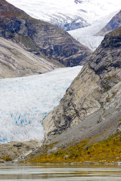 ノルウェー ヨステダール氷河国立公園、nigardsbreen 氷河 — ストック写真