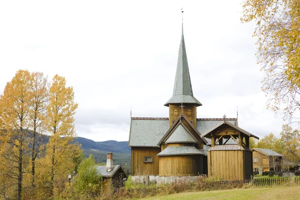 挪威 hedal stavkirke — 图库照片