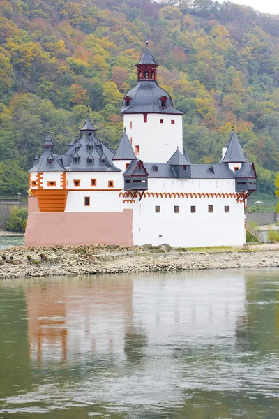 Schloss pfalzgrafenstein, Rheinland-Pfalz, Deutschland — Stockfoto