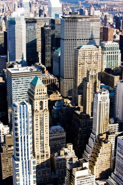 The Empire State Building, New York City, ABD 'den Manhattan manzarası