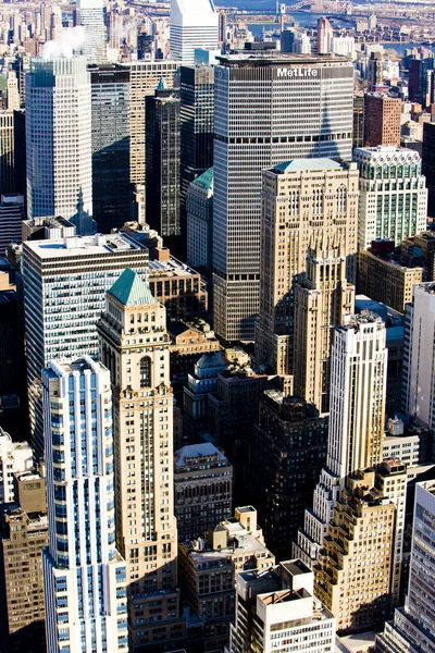 Άποψη Του Μανχάταν Από Empire State Building Νέα Υόρκη Ηπα — Φωτογραφία Αρχείου