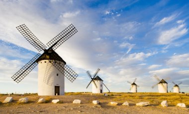 windmills, Campo de Criptana, Castile-La Mancha, Spain clipart