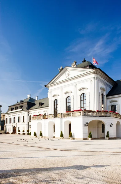 斯洛伐克布拉迪斯拉发Hodzovo广场Grassalkovich宫的总统府 — 图库照片