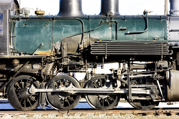 Деталь пар локомотив, Alamosa, Колорадо, США — стокове фото