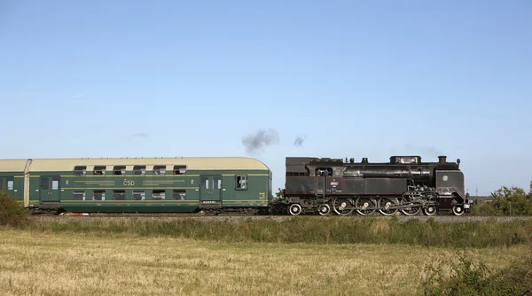 Steam Pociągu 464 102 Luzna Rakovnika Praha Republika Czeska — Zdjęcie stockowe