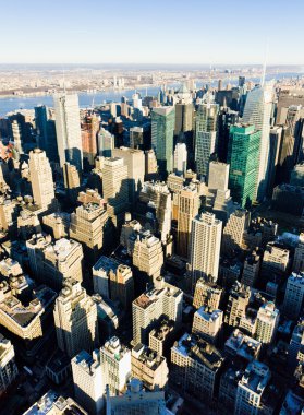 The Empire State Building, New York City, ABD 'den Manhattan manzarası