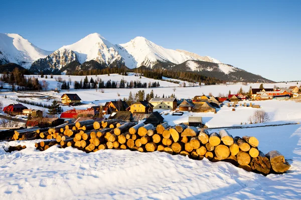Belianske Tatry (Belianske Tatras) in winter, Zdiar, Slovakia — Stock Photo, Image