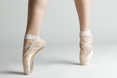 Detail of ballet dancer's feet clipart