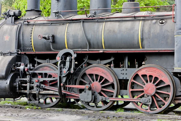 Detail Der Dampflokomotive 126 014 Resavica Serbia — Stockfoto