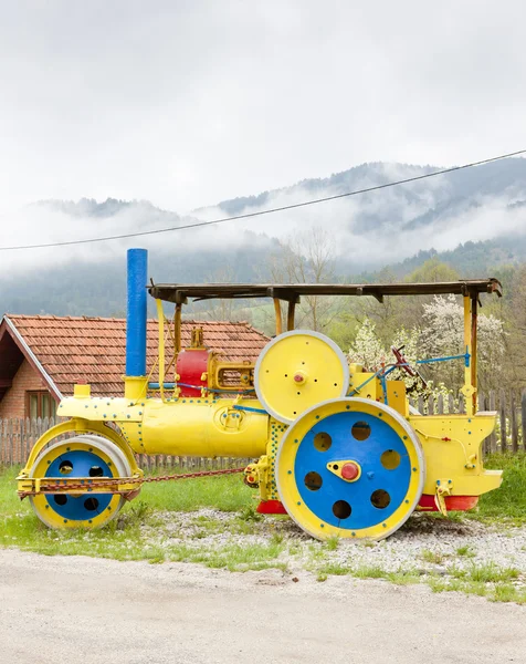 塞尔维亚克拉 Gora 蒸汽压路机 — 图库照片