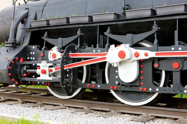 蒸汽机车 维谢格拉德 波斯尼亚及赫塞哥维纳的细节 — 图库照片