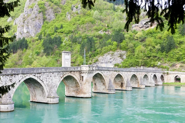 Bridge Drina River Visegrad Bosnia Hercegovina — Stock Photo, Image