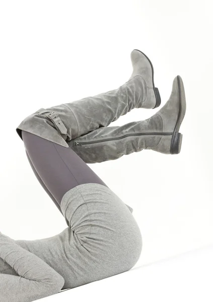 Las botas a la moda grises —  Fotos de Stock